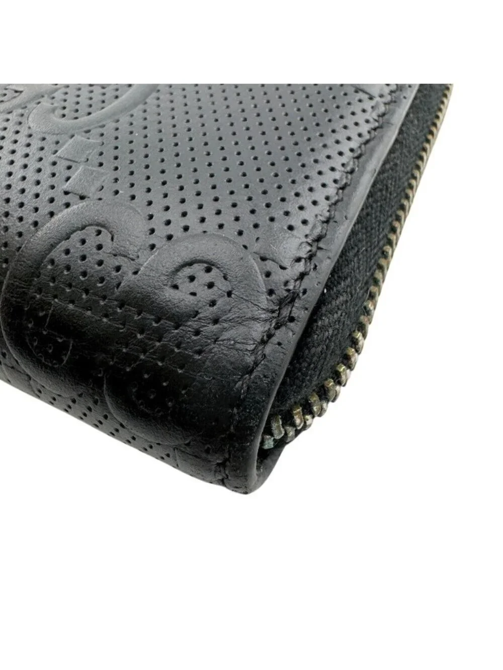 Gucci Zip Around Organizer GG Embossed Wallet